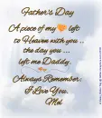 Father's Day - In Heaven - I Love You