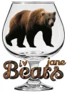 I love Bears.. jane,  GRIZZLY, ANIMALS, WINE GLASS