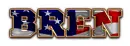 SPORTS WORLD DEFONT FLAG AMERICAN BREN TEXT