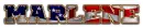 SPORTS WORLD DEFONT FLAG AMERICAN MARLENE TEXT