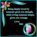 Mel - Loved - Strength - Courage