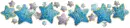 Blue Star Divider Glittered
