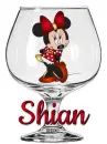 Shian's Minnie Mouse, ANIMALS, CUTE, WINE GLASS