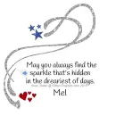 Mel - Always Find Sparkle - Stars - Hearts