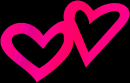 hearts pink