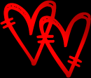 hearts red