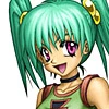 Green anime girl