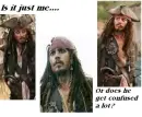 Confused Jack Sparrow