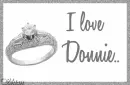Wedding Ring-I love Donnie