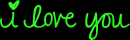 i love you