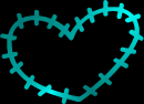 heart teal
