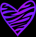 heart purple