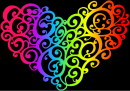heart rainbow