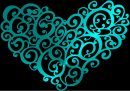 heart teal