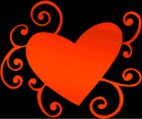 heart orange