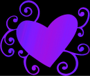 heart purple