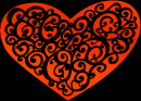 heart orange