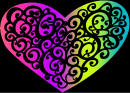 heart rainbow