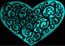 heart teal
