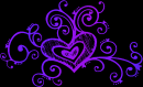 heart purple