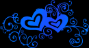 hearts blue