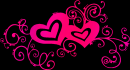 hearts pink