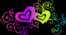 hearts rainbow