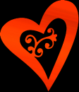 heart orange