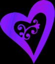 heart purple
