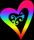 heart rainbow