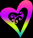 heart rainbow