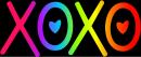 xoxo rainbow