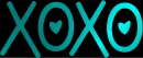 xoxo teal