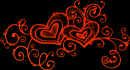 hearts orange