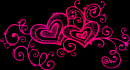 hearts pink
