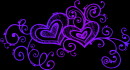 hearts purple