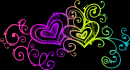 hearts rainbow