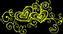 hearts yellow