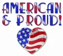 American And Proud (Patriotic Heart)