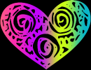 heart rainbow