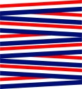 Red, white and blue lines