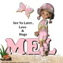 Mel - Girl - Sand - Butterfly