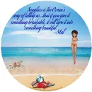 Mel - Sea Glass - Girl - Beach - Waves