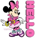 HELLO,  MINNIE MOUSE, ANIMALS, GREETINGS