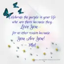 Mel - Butterflies - Stars - People Love - Celebrate