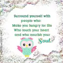Surround Yourself - Owl - Flower Border