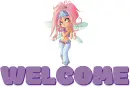 WELCOME, FAIRY, REDHEAD, TEXT