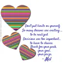 Mel - Limits - Dreams - Goal - Prize 