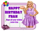 HAPPY BIRTHDAY - FRAN