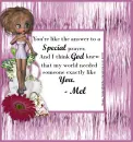 Mel - Flowers - Prayer - God - Someone Like You